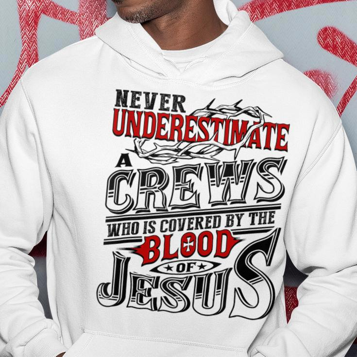 Underestimate Crews Family Name Hoodie Funny Gifts
