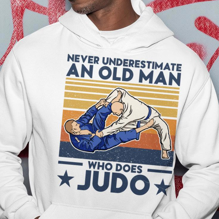Never Underestimate An Old Man Who Does Judo Judo Lover Hoodie Funny Gifts