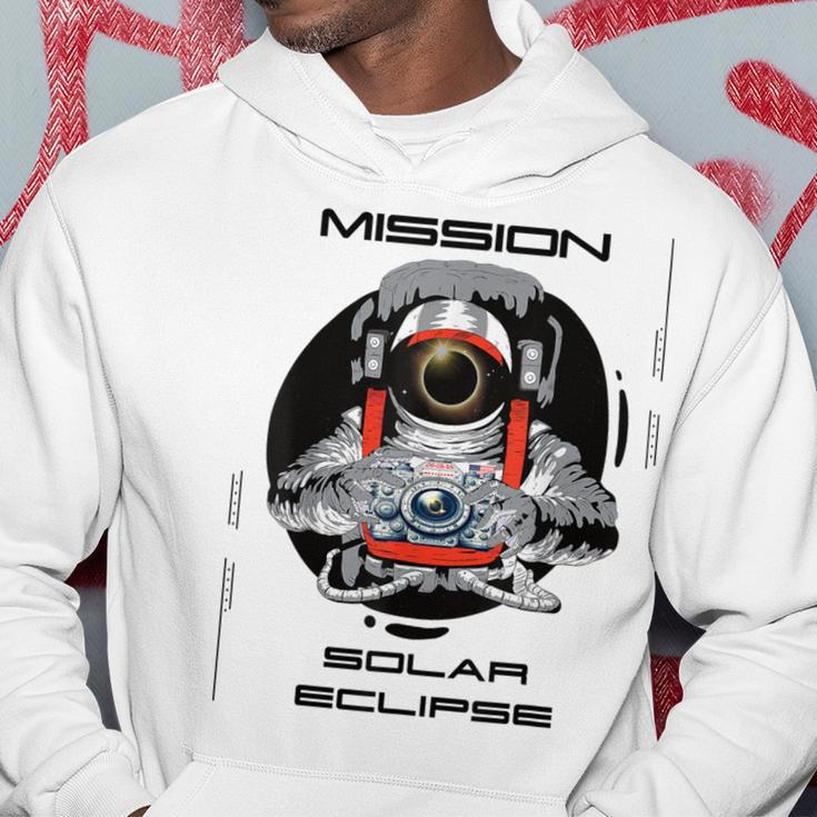 Usa 2024 Solar Eclipse Astronaut Space Photography Hoodie Unique Gifts