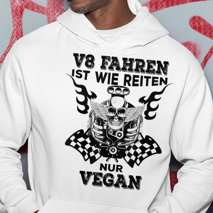 V8 Fahren Ist Wie Reiten Nuregan Achtzylinder Slogan Kapuzenpullover Lustige Geschenke