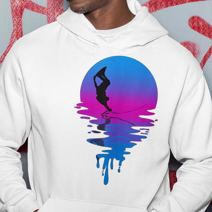 Vintage Retro Sunset Wakeboard Hoodie Unique Gifts