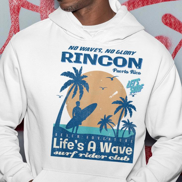 Vintage Rincon Puerto Rico Surf Rider Club Hoodie Unique Gifts