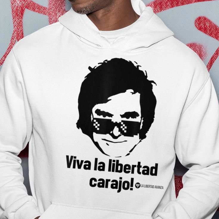 Viva La Libertad Carajo La Libertad Avanza Javier Milei Gray Hoodie Lustige Geschenke