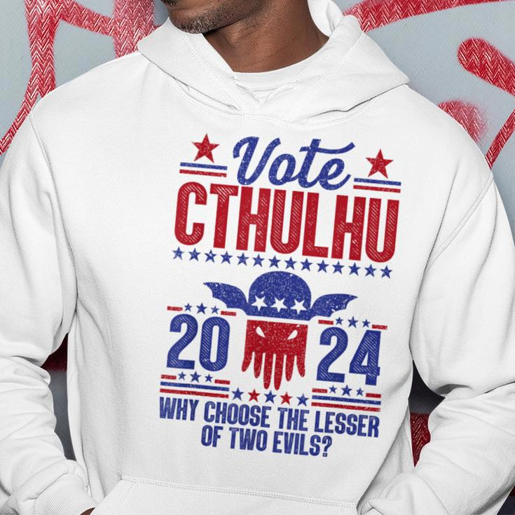 Vote 2024 Cthulhu President Choose The Lesser Of Two Evils Hoodie Unique Gifts