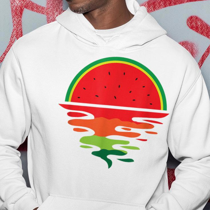 Watermelon Summer Sunset Fruit Watermelon Kapuzenpullover Lustige Geschenke