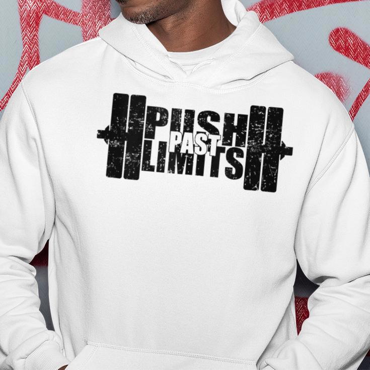 Weight Lifting Push Past Limits Gym Fitness Hoodie Unique Gifts