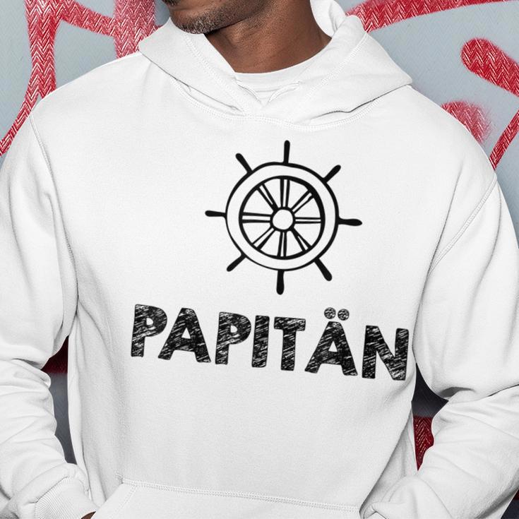 Weltbester Papiatertag Steuerrad Papa Segeln Mittelmeer Kapuzenpullover Lustige Geschenke