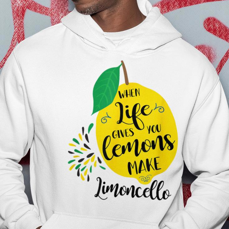 Wenn Das Leben Dir Zitronen Gibt Macht Limoncello Positive S Hoodie Lustige Geschenke