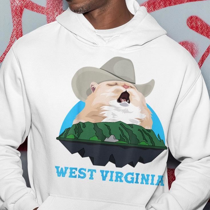 West Virginia Cowboy Cat Singing Meme Meowdy Hoodie Unique Gifts