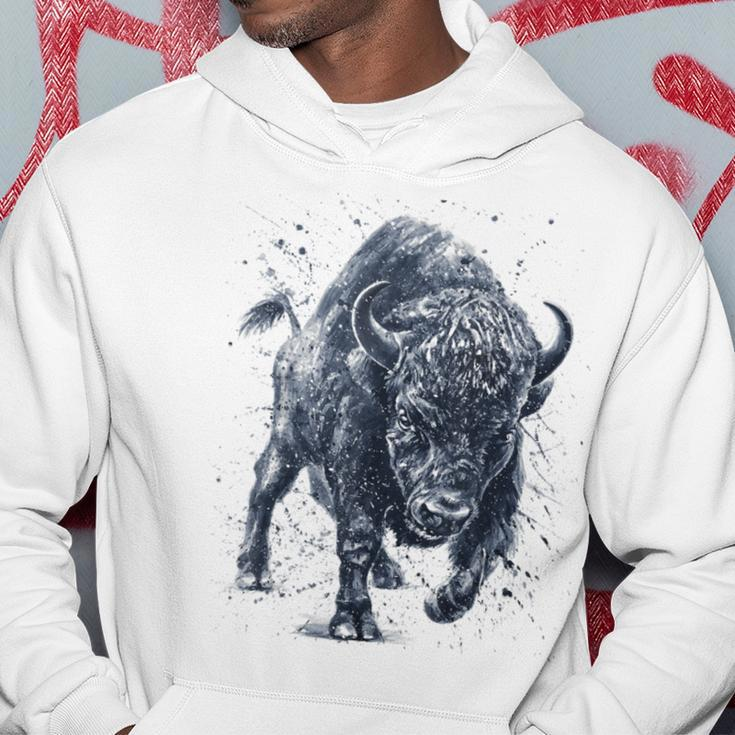 Wut Der Bestie Bison-Buffalo Im Vintage-Stil Hoodie Funny Gifts