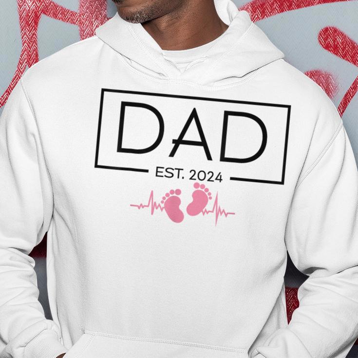 Zum Papa Befördert 2024 Neuer Papaatertag Baby Neuer Papa Kapuzenpullover Lustige Geschenke