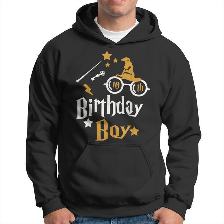 10Th Birthday Boy Wizard Magic Bday To Celebrate Wizards Hoodie