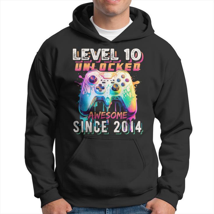 10Th Birthday Gamer 10 Year Old Bday Boy Ten Son Hoodie