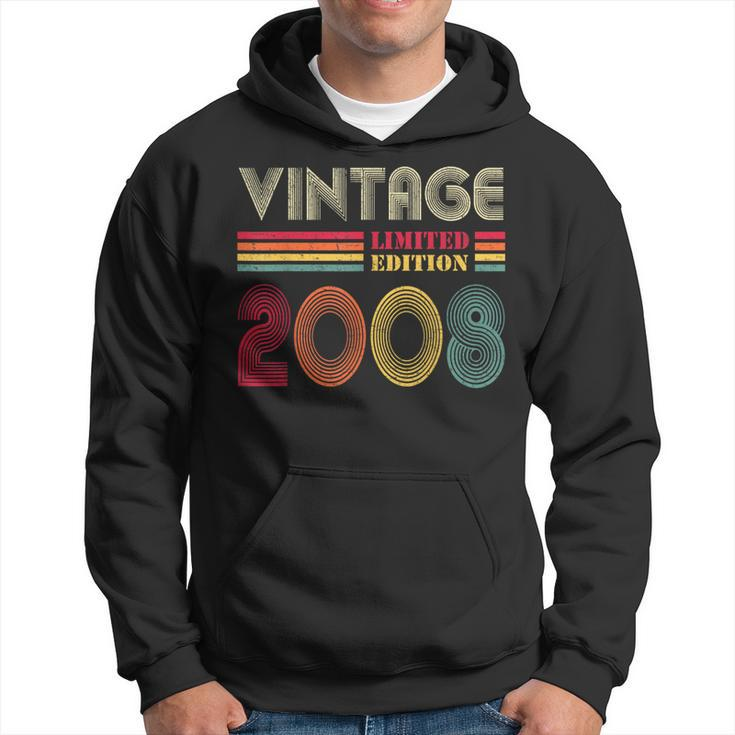 14 Year Old Vintage 2008 Limited Edition 14Th Birthday Hoodie