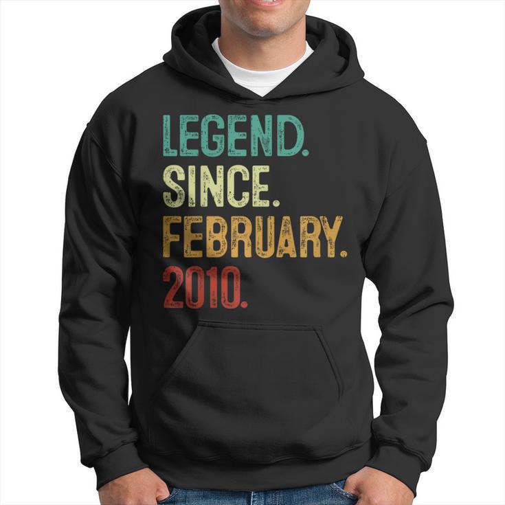 14 Years Old Legend Since February 2010 14Th Birthday Hoodie