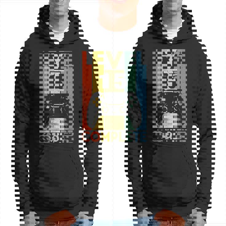 15 Años Cumpleaños Niño Niña Chico Chica Regalo Level 15 Sudadera