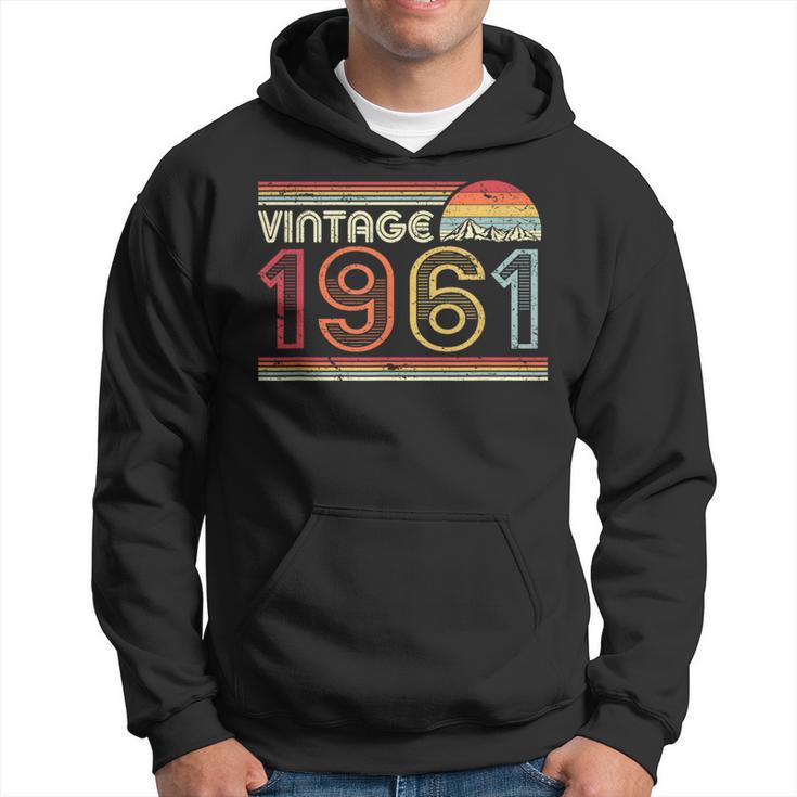 1961 Vintage T Birthday Retro Style Hoodie