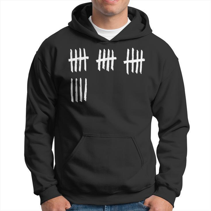 19Th Birthday Outfit 19 Years Old Tally Marks Anniversary Hoodie