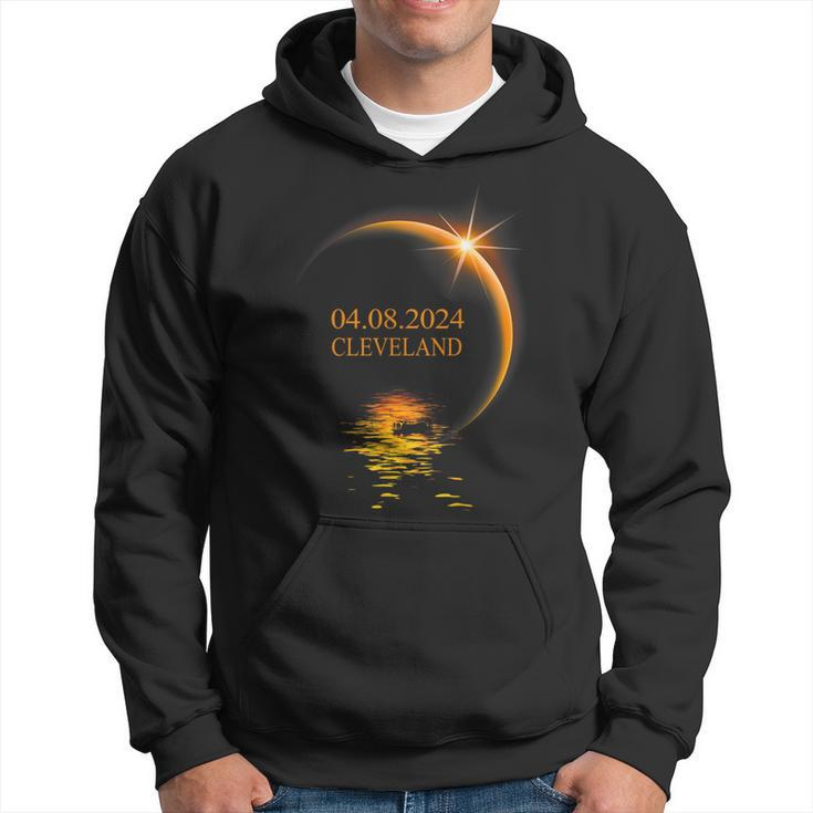 2024 Solar Eclipse Cleveland Ohio Usa Totality Hoodie