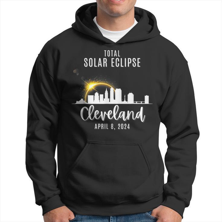 2024 Total Solar Skyline Eclipse In Cleveland Ohio April 8 Hoodie