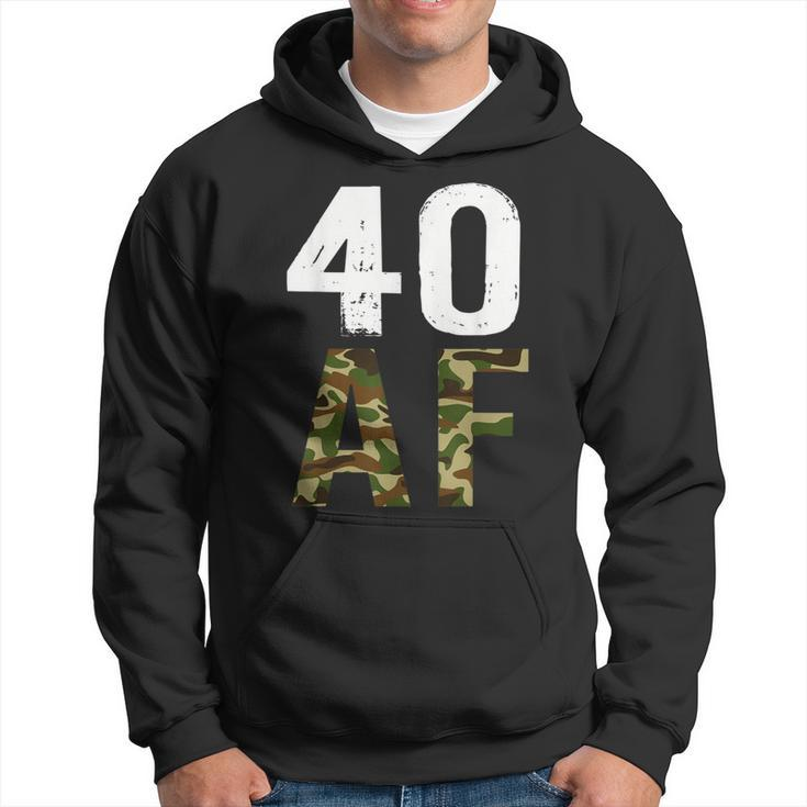 40 Af Vintage 40Th Birthday Military Hoodie