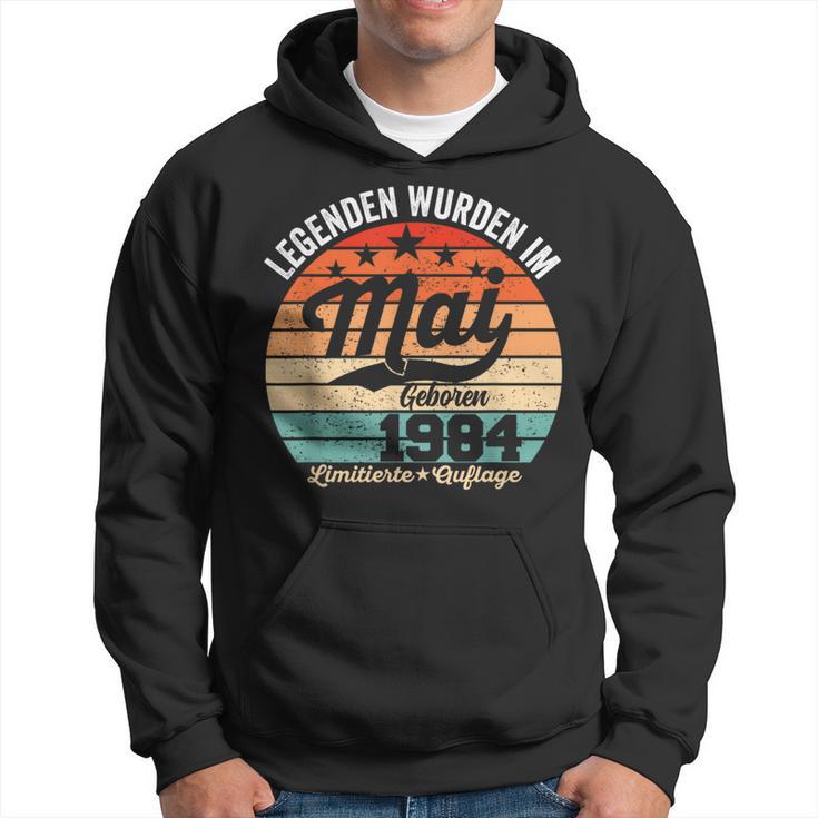 40 Geburtstag Geschenk Mann Legenden Sind Im Mai 1984 Kapuzenpullover