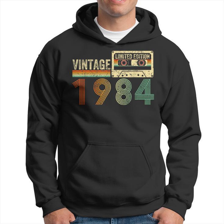 40 Year Old Vintage 1984 40Th Birthday Cassette Tape Hoodie