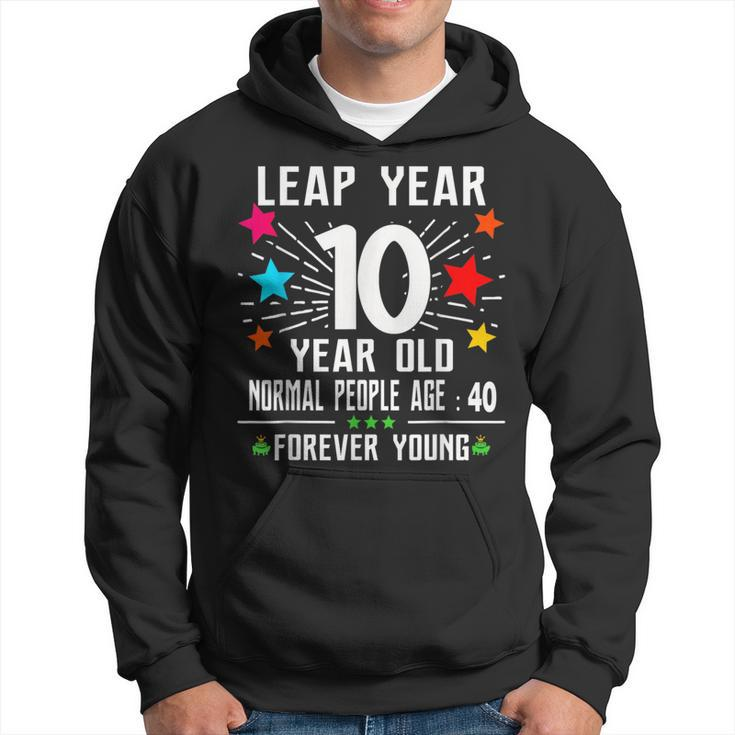 40 Years Old Birthday Leap Year 10 Year Old 40Th Bday Hoodie