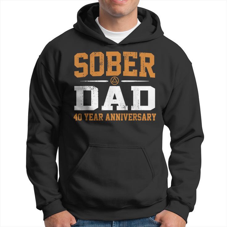 40 Years Sober Dad Aa Alcoholics Anonymous Recovery Sobriety Hoodie