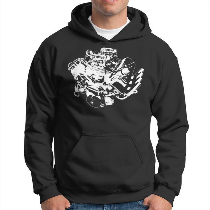 426 Hemi Head Classic Muscle Car Engine Hoodie