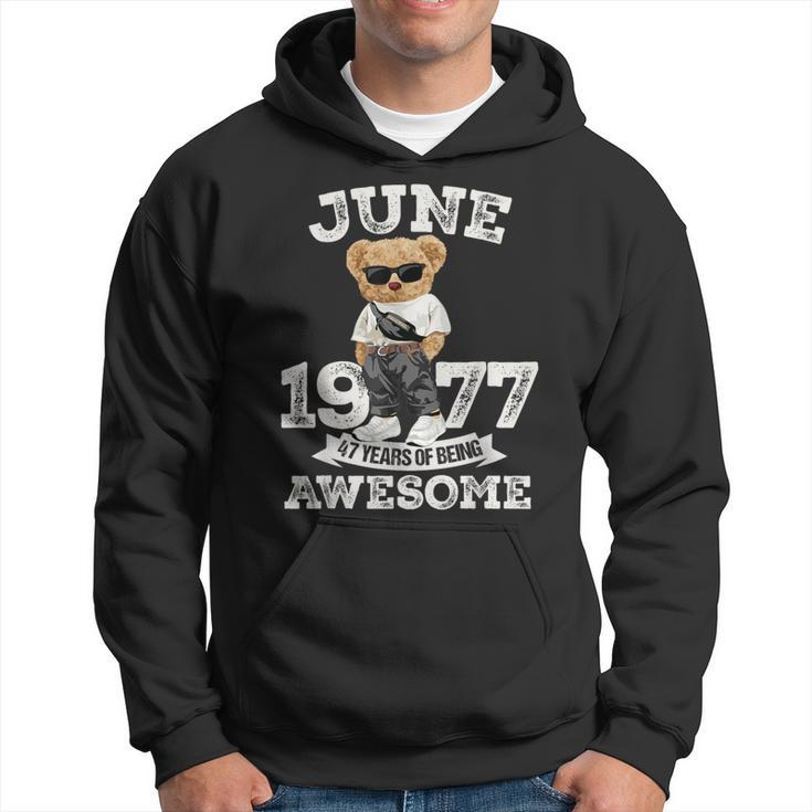 47 Year Old Awesome June 1977 47Th Birthday Boys Hoodie