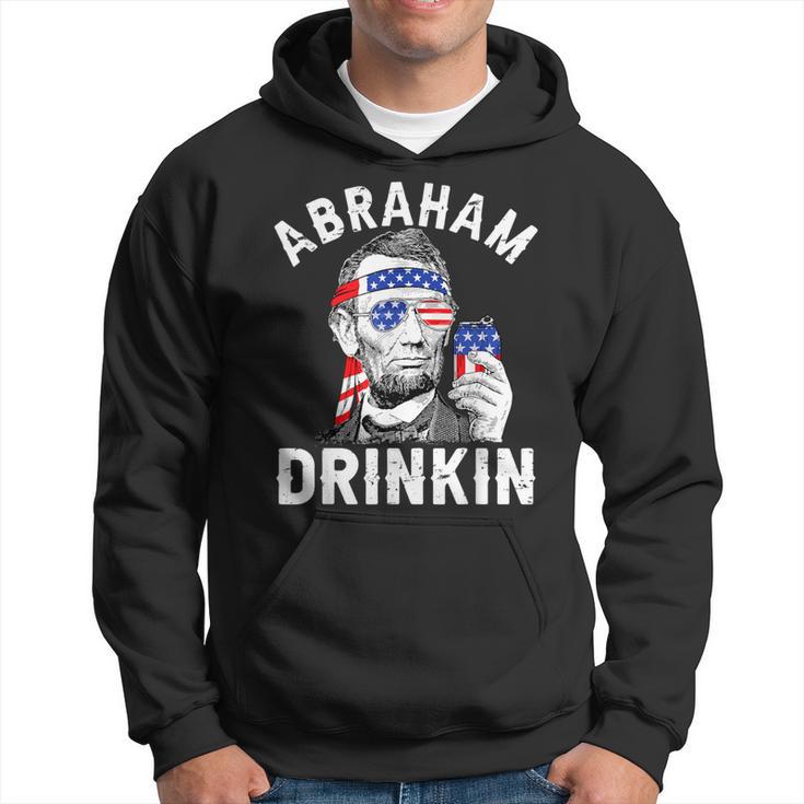 4Th Of July Abraham Drinking Merica Abe Lincoln Beer Lover Hoodie