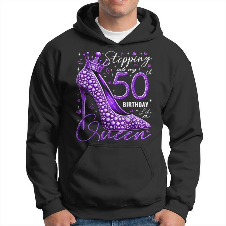 50 Year Old High Heels Stepping Into My 50Th Birthday Hoodie