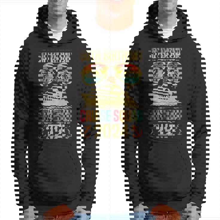 50Th Birthday Cruise Squad 2024 Matching Family Vacation Hoodie