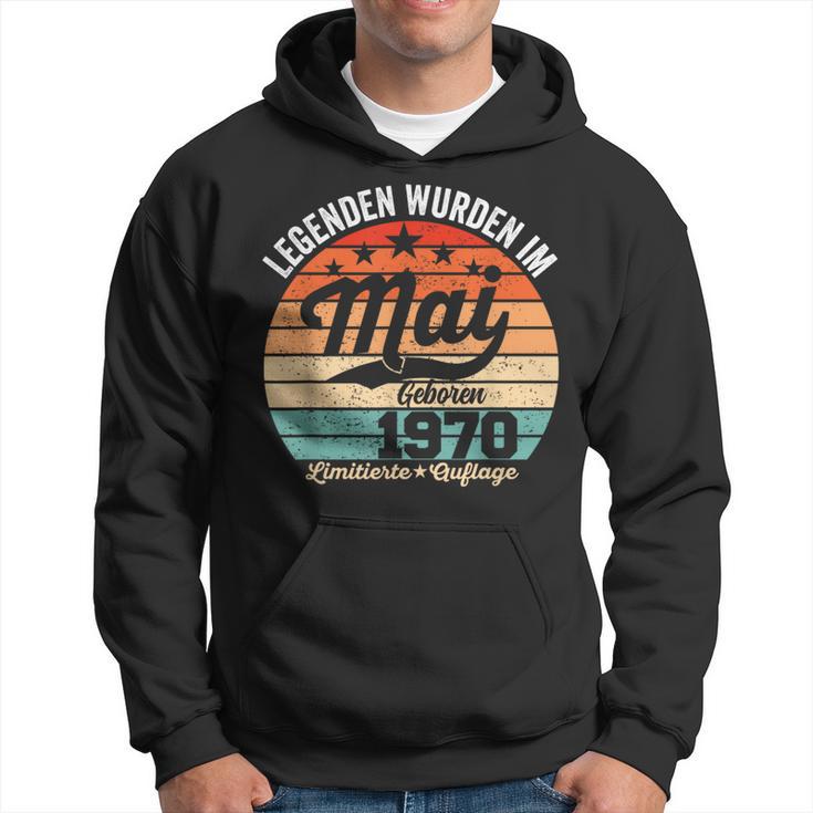 54 Geburtstag Geschenk Mann Legenden Sind Im Mai 1970 Kapuzenpullover