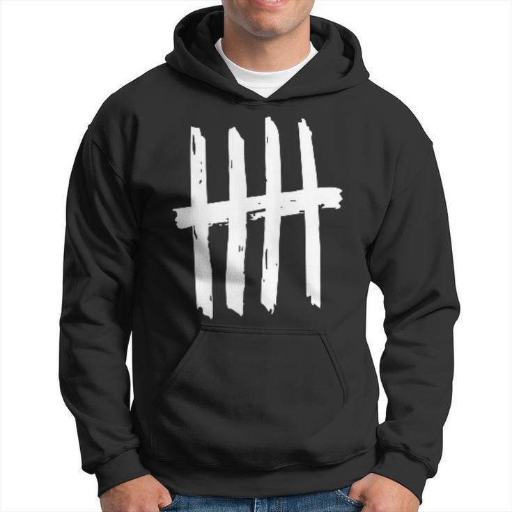 5Th Birthday Outfit 5 Years Old Tally Marks Anniversary Hoodie