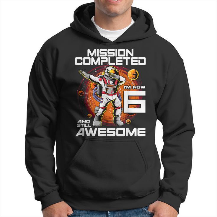 6Th Birthday Astronaut 6 Years Old Outer Space Birthday Hoodie