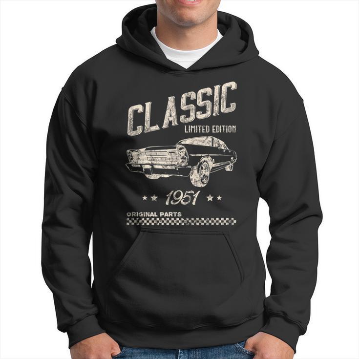 70Th Birthday For 1951 Limited Edition Classic Car Hoodie