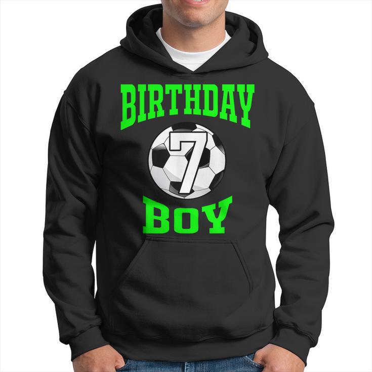 7Th Birthday Boy Soccer T- 7 Years Old Kid Hoodie