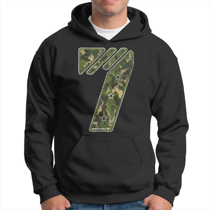 7Th Birthday Soldier 7 Year Old Military Themed Camo Hoodie