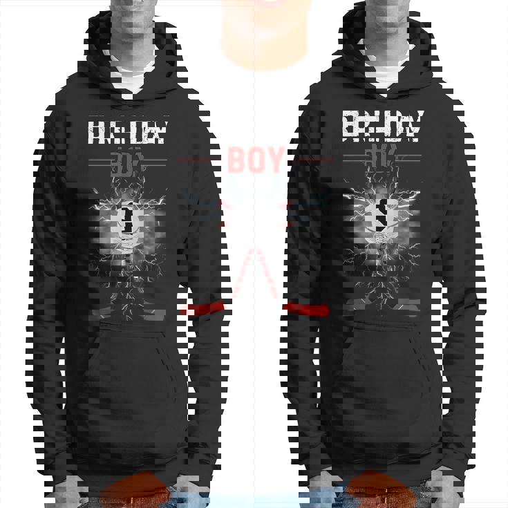 9Year Old Ice Hockey Birthday 9Th Boy Birthday Family Party Hoodie