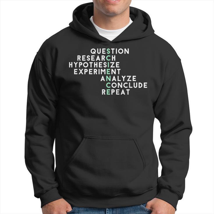 Acrostic Scientific Method Research Experiment Science Hoodie