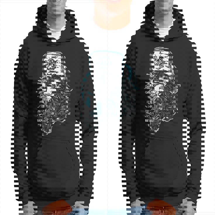Adicto A La Tinta Flash Para Tatuajes Tradicionales Estadounidenses Edgy Panther Sudadera