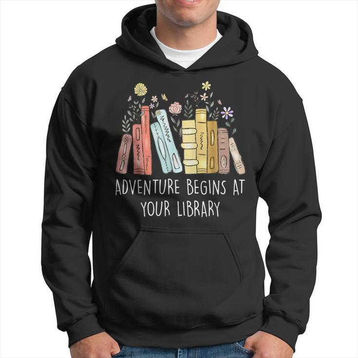 Adventure Begins At Your Library Summer Reading 2024 Books Hoodie