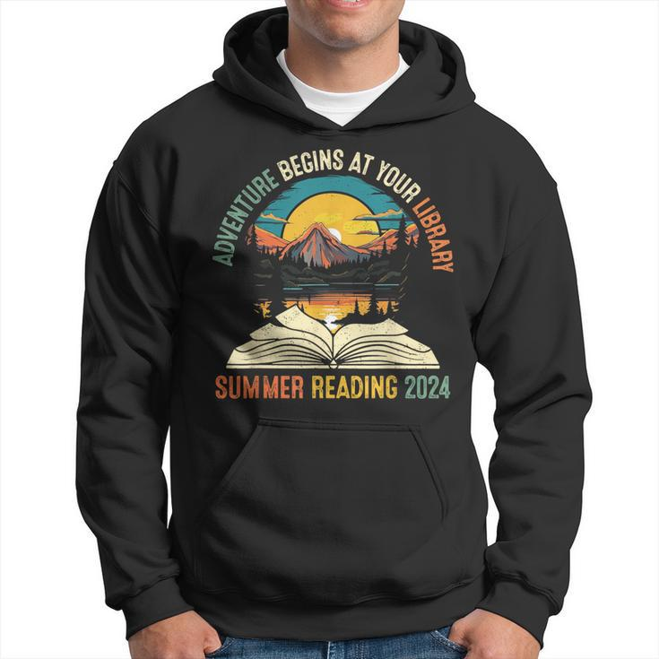 Adventure Begins At Your Library Summer Reading 2024 Vintage Hoodie