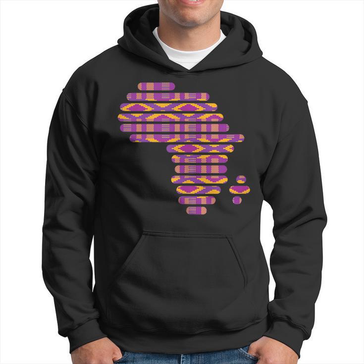 Africa Map Kente Pattern Pink Ghana Style African Hoodie