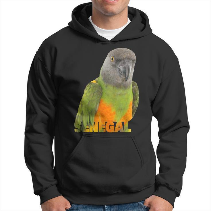 African Senegal Parrot Image & Word Hoodie
