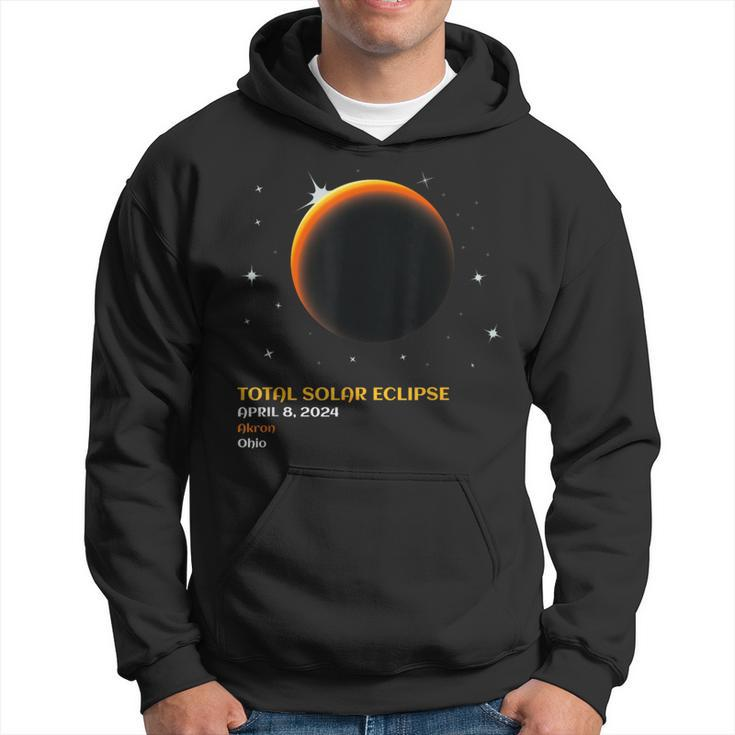 Akron Ohio Oh Total Solar Eclipse April 8 2024 Hoodie