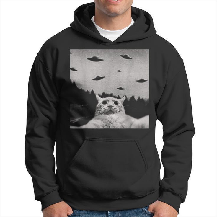 Alien Ufo Cat Hoodie