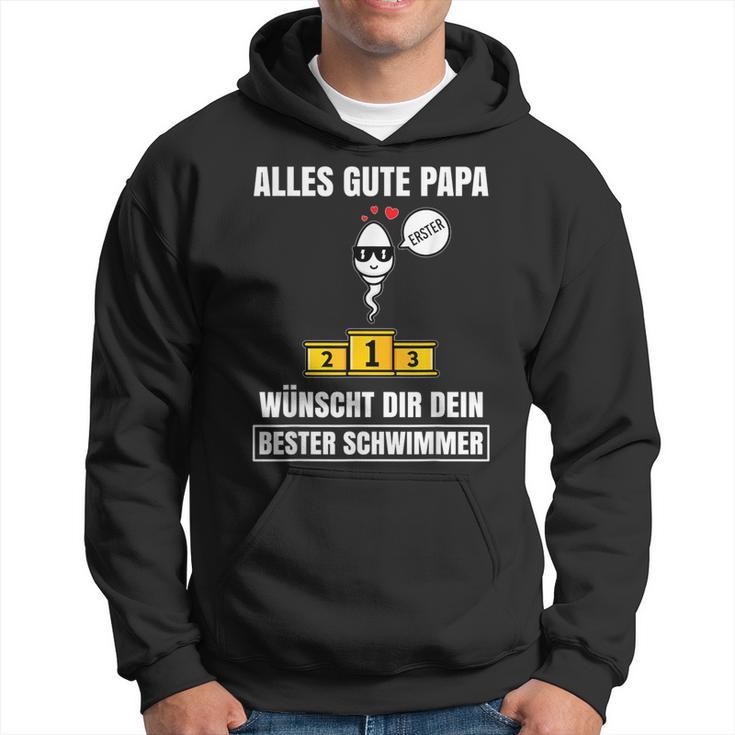 Alles Gute Papa Dein Beste Schwimmer -Ater Papa Father's Day S Kapuzenpullover